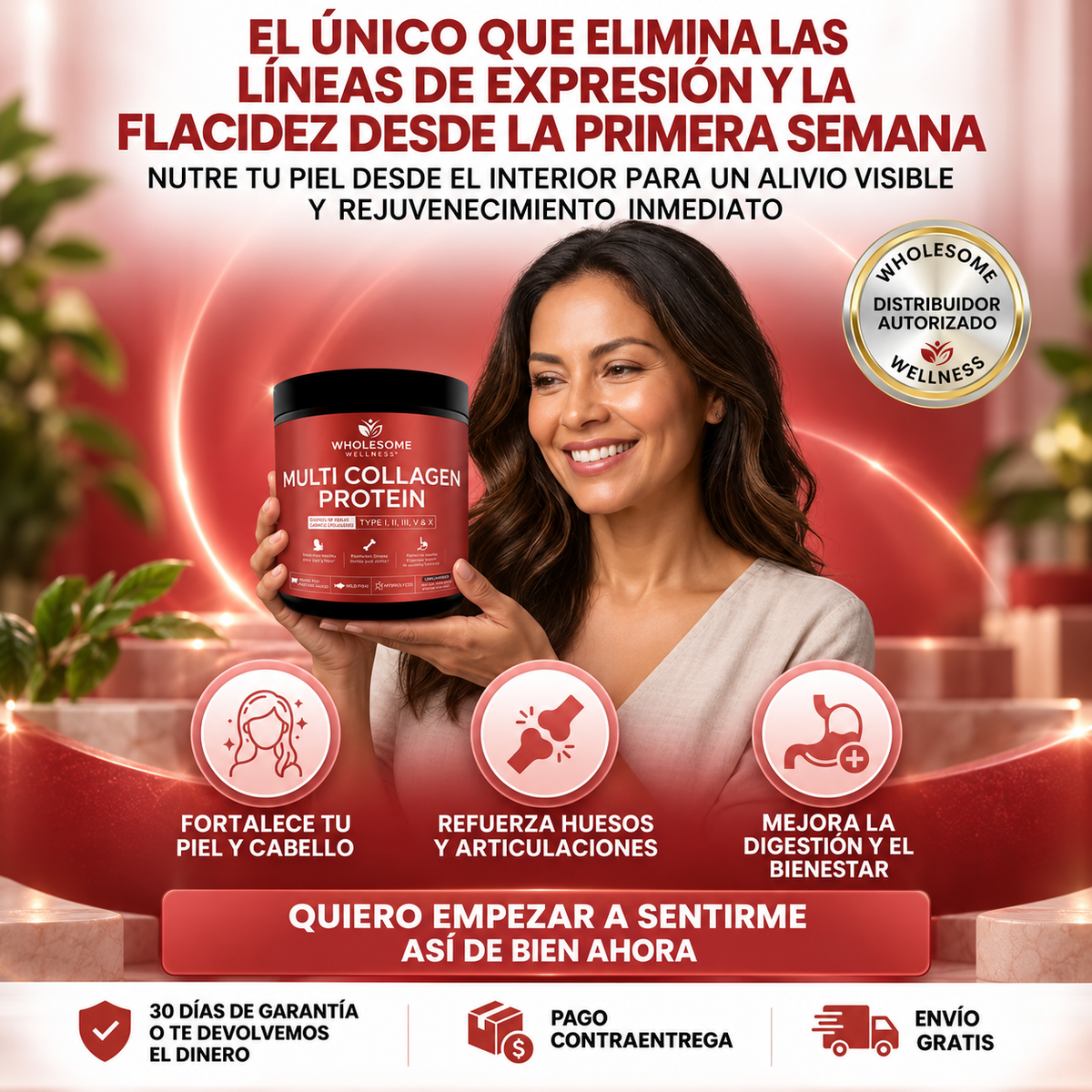 COLLAGEN PROTEIN 5 EN 1 | ¿Líneas de expresión más visibles, piel apagada y pérdida de firmeza?