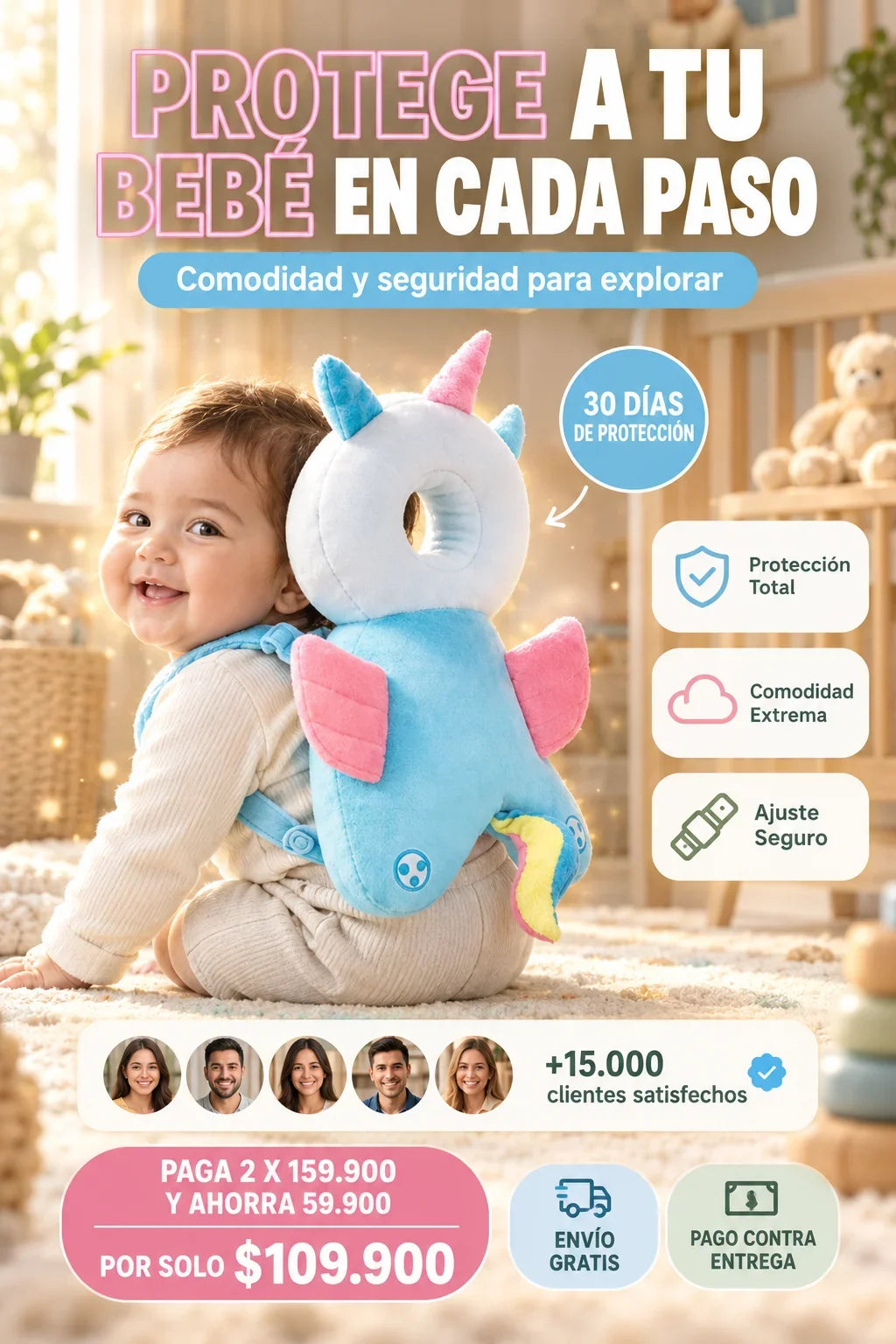 Almohada Protectora  Para Bebe